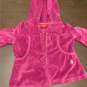 U.S. Polo Assn. Purple Hooded Jacket